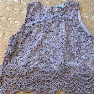Lavender Lacey Tank Top